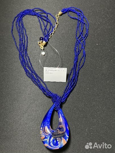 Шейное украшение с муранским стеклом