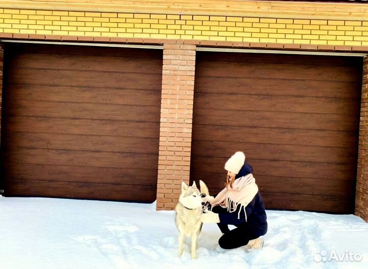 Секционные ворота с монтажом