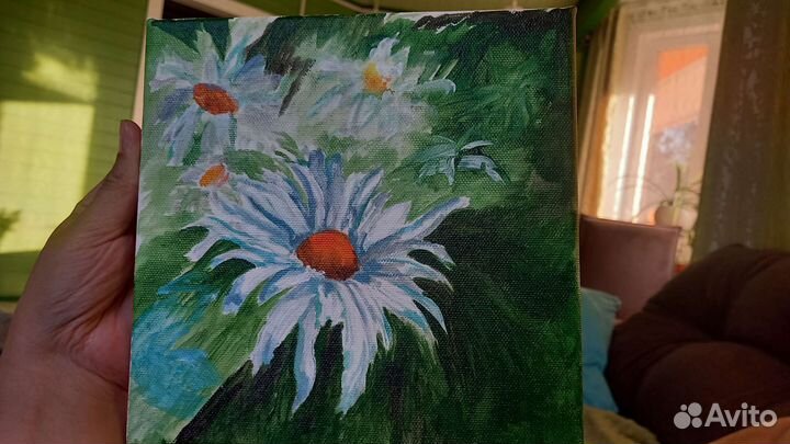 Картина Ромашки акрил