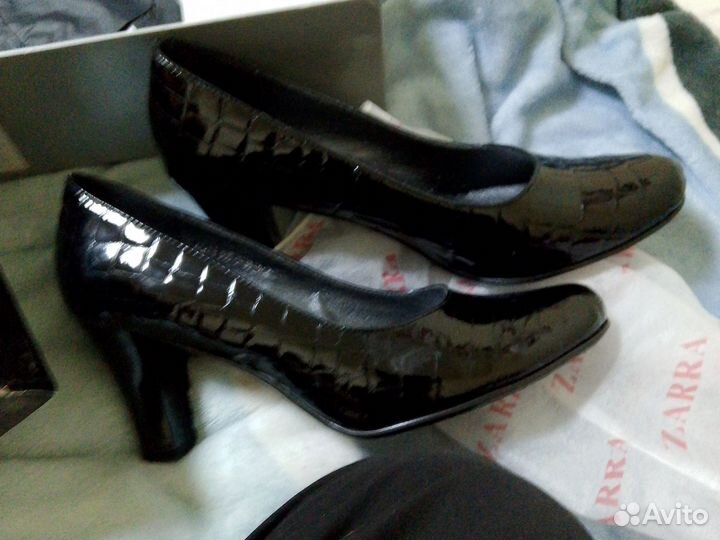 Туфли zara 38 черные