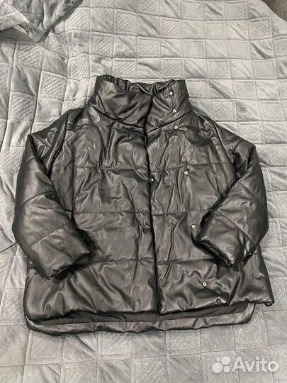 Кожаная куртка зимняя