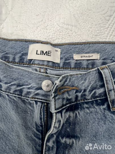 Джинсы lime с разрезами 38