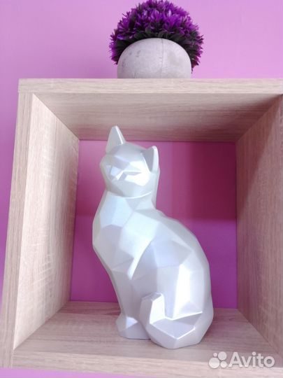 Фигурка Кошка статуэтка гипс Символ 2023 года