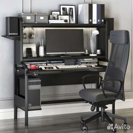 Геймерский стол и кресло икеа, оригинал IKEA