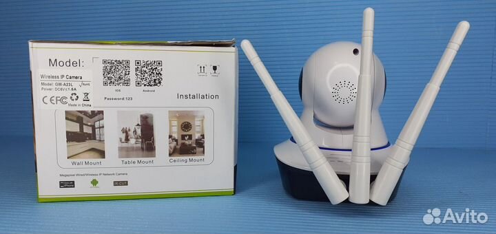 Беспроводная IP WI-FI камера Видеонаблюдение