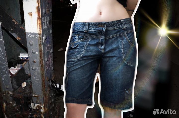 Y2k джинсовые шорты