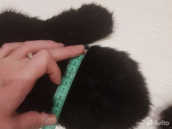 Варежки норковые новые