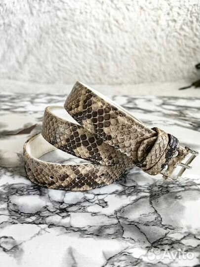 Ремень из змеи (кожа питона)