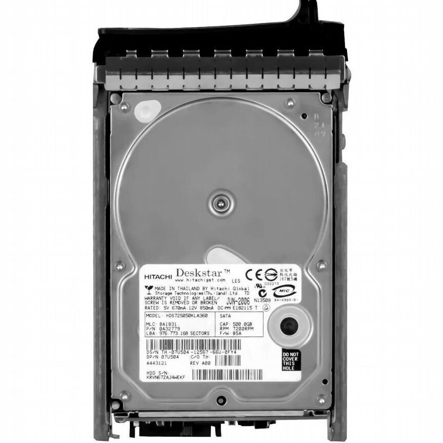 [7U504] Жесткий Диск Dell 500gb Sata3 3,5" Hdd 7u504