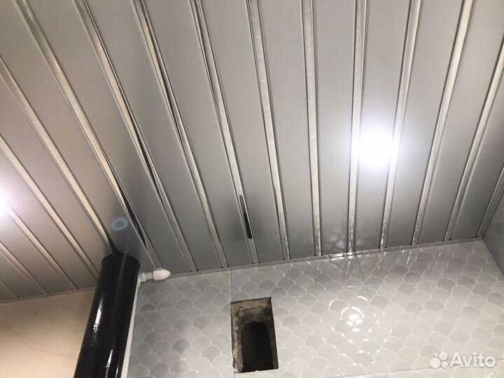 Реечные потолки. Комплект 1,5*1,0. Серебро/хром