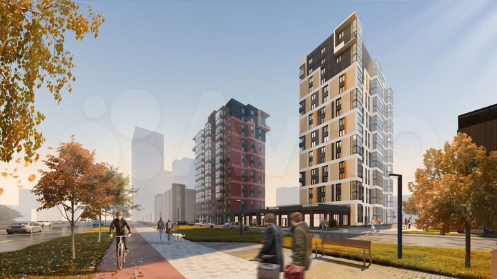 3-к. квартира, 63,8 м², 1/25 эт.