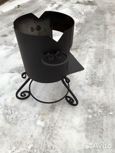 Печь (очаг) под казан каваная