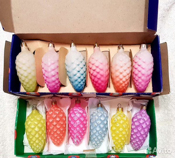 Елочные игрушки СССР шишки