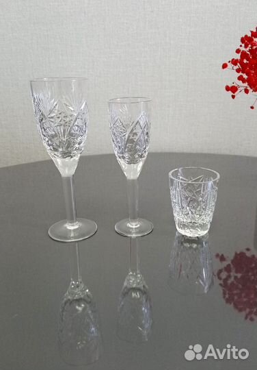 Фужеры хрустальные СССР