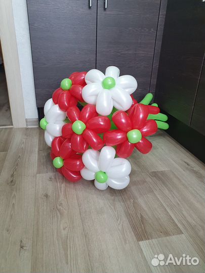 Букет цветов из шариков шдм