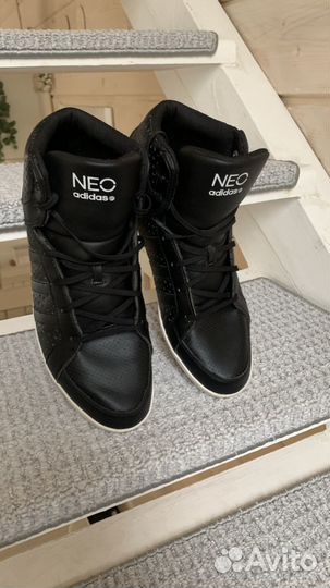 Adidas neo court evo mid Кроссовки кожаные мужские