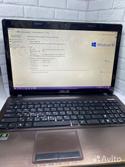 Ноутбук asus 4х2.2/8/240/750/2