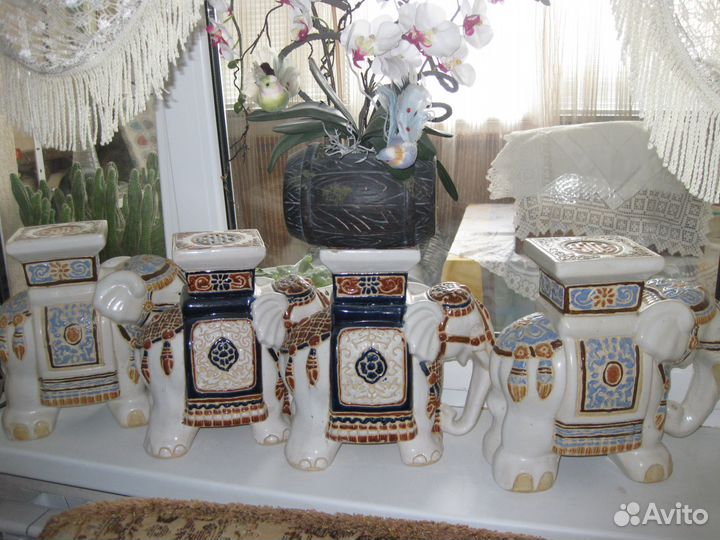 Слон подставка керамика Вьетнам 30*32