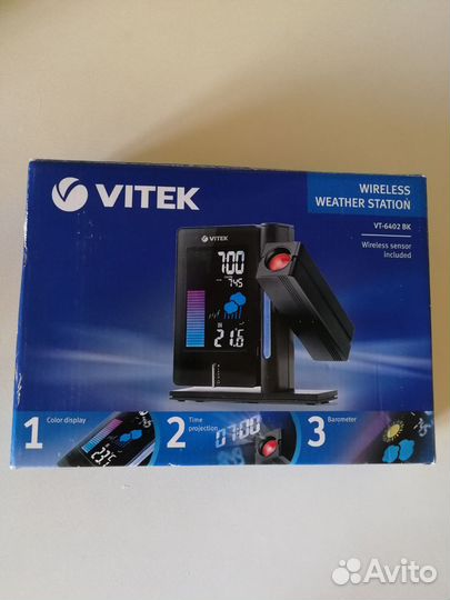 Метеостанция беспроводная vitek VT-6402 BK