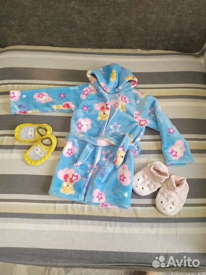 Халат для девочки плюшевый