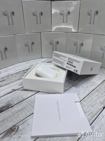 Наушники airpods 2 lux