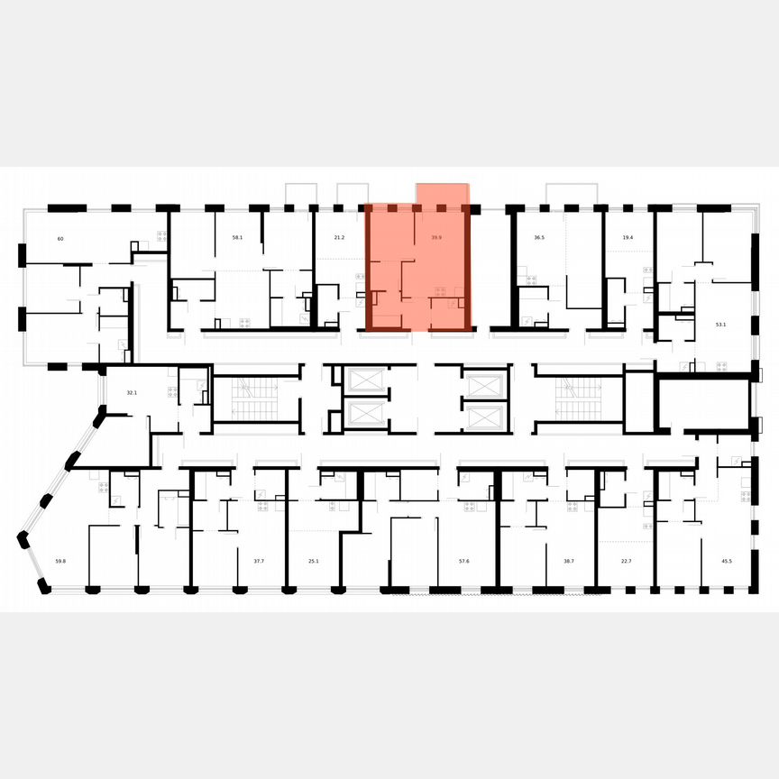 1-к. квартира, 39,9 м², 24/39 эт.