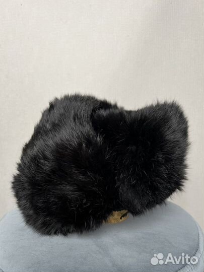 Шапка ушанка мужская кролик