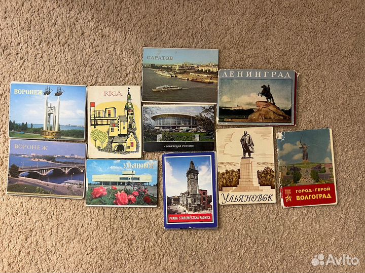 Советские наборы открыток с городами