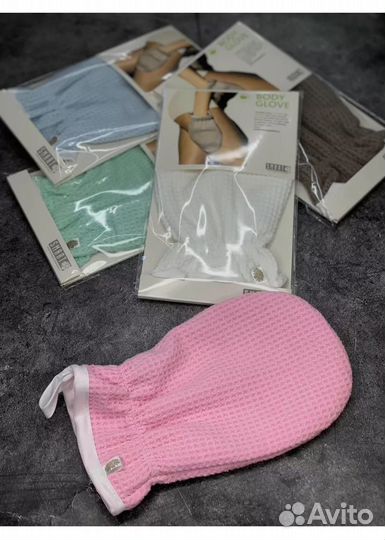 Мочалка-варежка