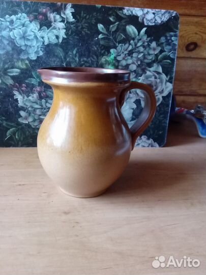 Глиняный кувшин крынка СССР