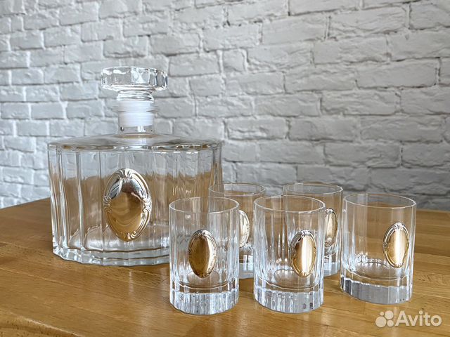 Графин с рюмками стопками хрусталь Италия