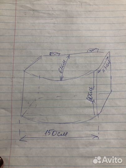 Аквариум 400 л с тумбой и оборудованием б/у