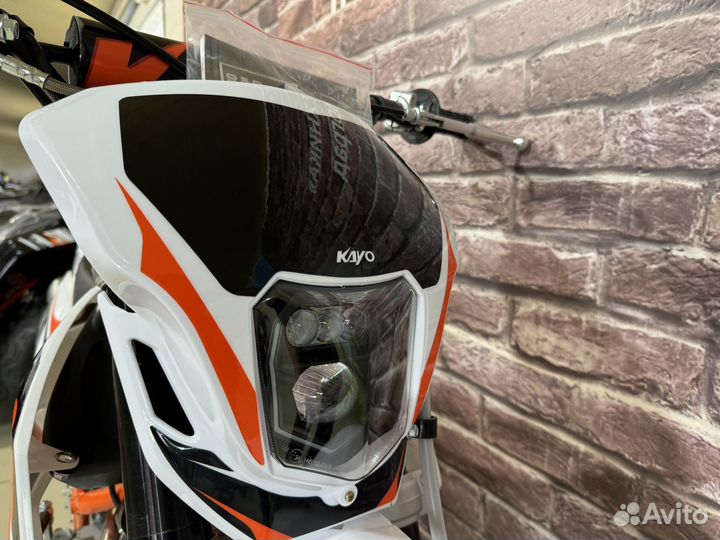Питбайк Kayo K 125 EM (2024) электро стартер