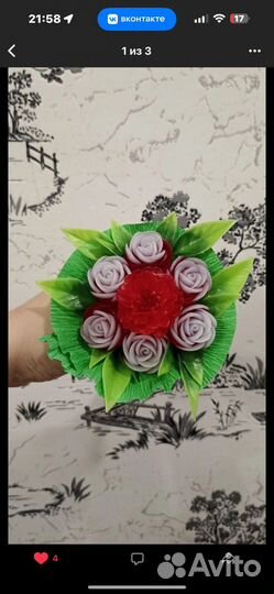 Мыльные мини букеты