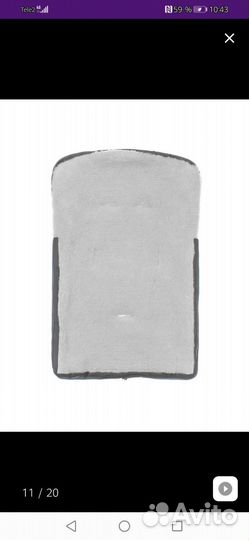 Зимний конверт в коляску на овчине