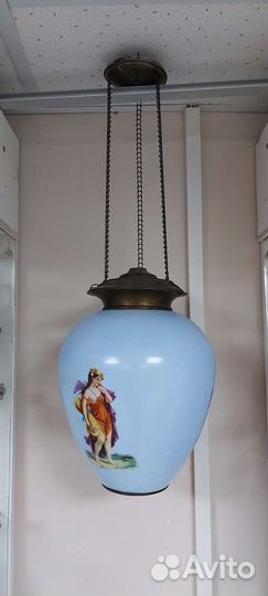 Антикварный будуарный фонарь 19 век.Богини.Редкий