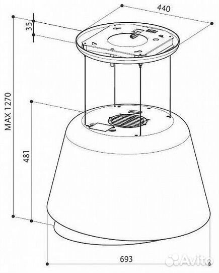 Вытяжка Faber belle plus gold/W.DG matt