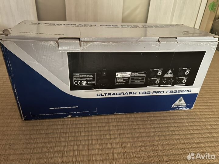 Behringer Ultragraph Fbq-Pro Fbq 6200
