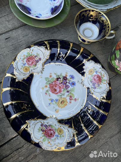 Старинная тарелка Meissen