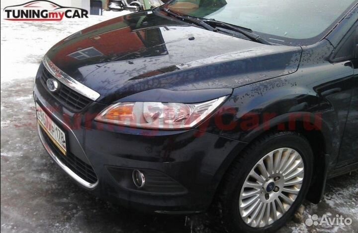 Реснички на фары ford focus 2