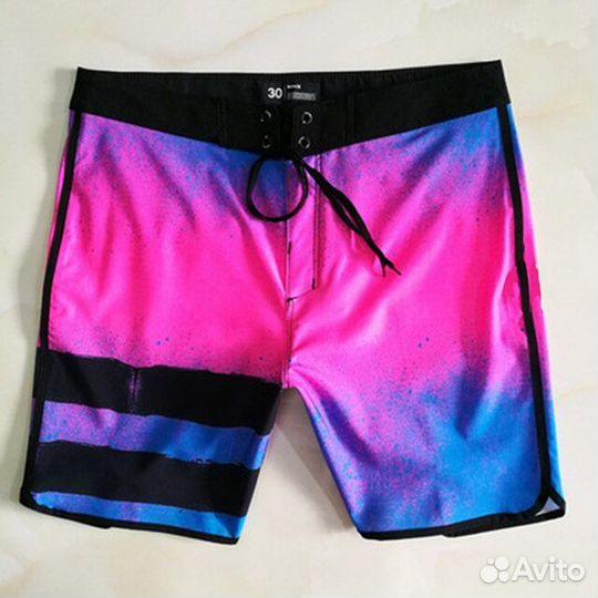 Бордшорты мужские hurley Phantom neon blue-pink