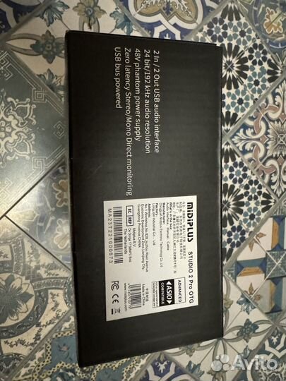 Midiplus Studio 2 pro OTG Аудиоинтерфейс USB новый