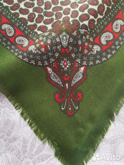 Винтажный платок шерсть