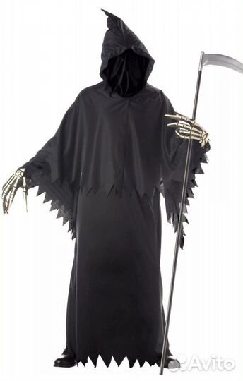 Костюм для хеллоуина Жуткий Жнец,новый, размер 54