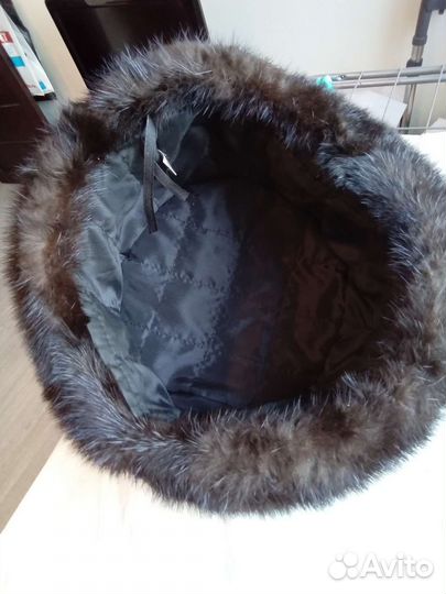 Норковая шапка мужская 60 размер