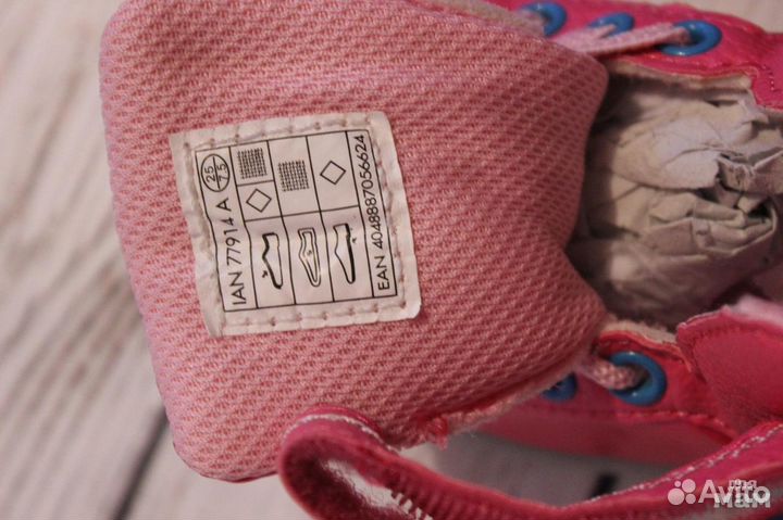 Ботинки для девочки, размер 25