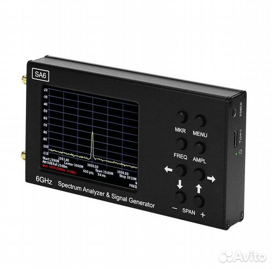 SA6 портативный анализатор спектра 35мгц - 6200мгц