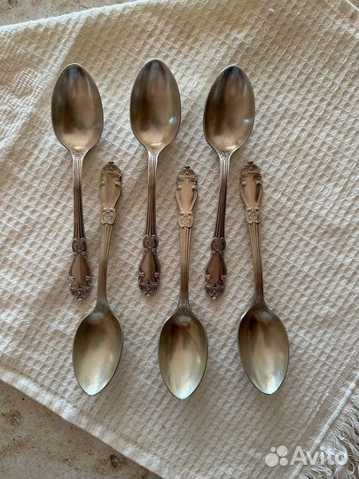 Набор столовых приборов СССР Серебренная Роза