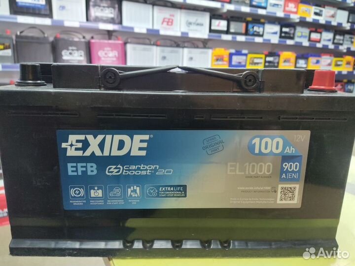 Акб 100Ач Exide Start-Stop EFB (Испания)
