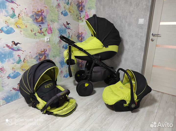 Tutis Zippy New 3в1 лайм/графит